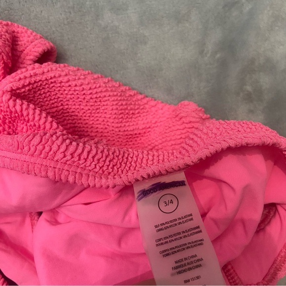 New! Good American always fits monokini hot neon pink nwot 24504 - Picture 4 of 7